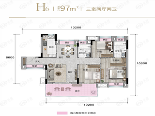 首创天阅一江源H6户型户型图