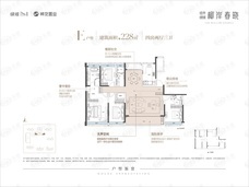 经开绿城·柳岸春晓E户型户型图