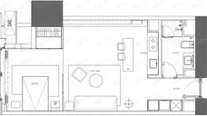 观音桥1号D户型户型图