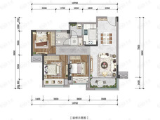 正荣朗基悦江湾A户型户型图