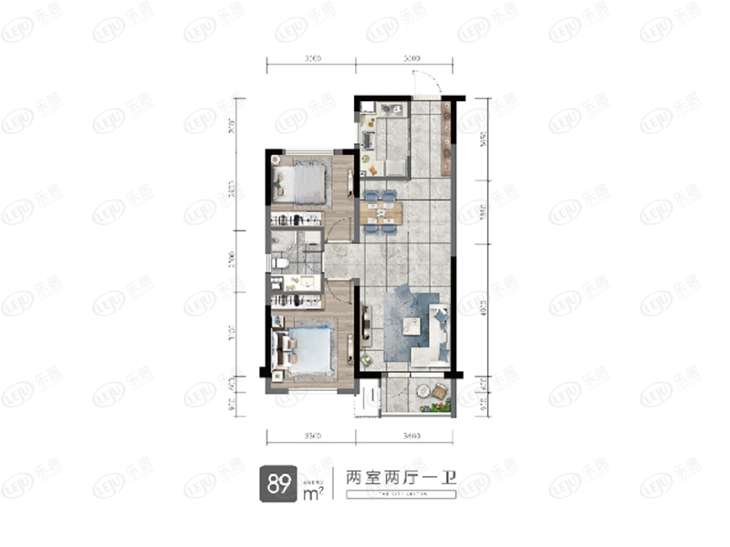 丰满中海寰宇天下户型图公布 89~166㎡约6500元/㎡