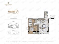 赛格曲江中京坊3室2厅2卫户型图