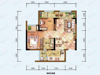 渝开发新干线B户型户型图