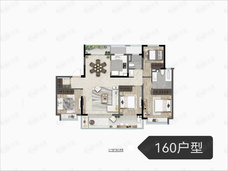 深业龙湾上府4室2厅2卫户型图