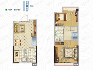 龙湖·紫都城约54平户型户型图