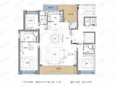 招商蛇口·江山境4室2厅3卫户型图