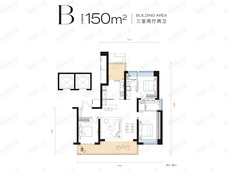 武汉城建·中央雲璟B户型户型图