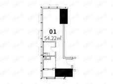 中建梅溪湖中心|宝铂公馆建面约54.22平米户型户型图