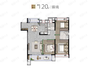 金融街金悦府M户型户型图