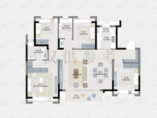 中建海樾境府4室2厅2卫户型图