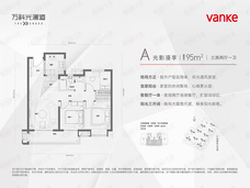 万科光澜道A户型户型图