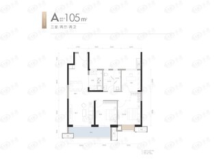 首创天阅一江源A户型户型图