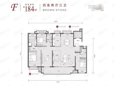 葛店建投金地博雅园4室2厅3卫户型图