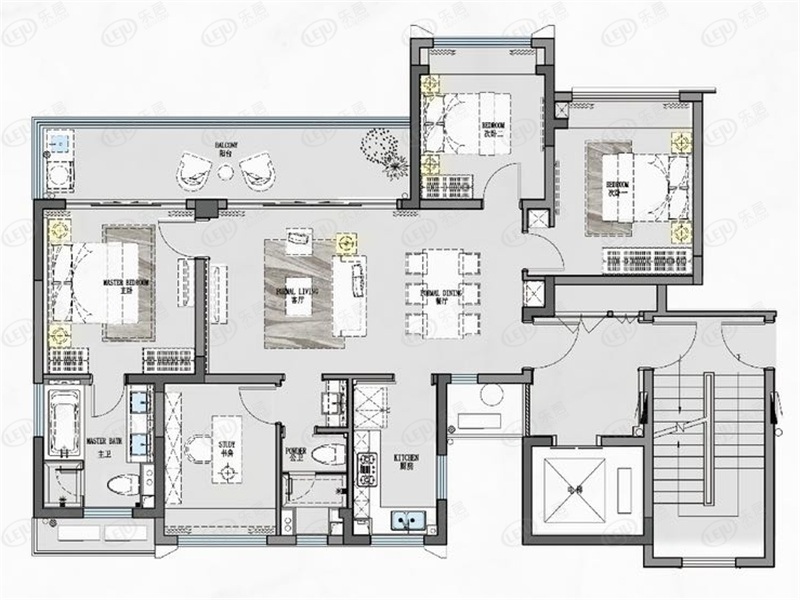 天涯翠屏凤凰海岸户型图公布 100.27~130㎡约38000元/㎡