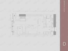 观音桥1号D户型户型图