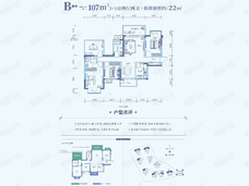 国悦·九曲湾4室2厅2卫户型图