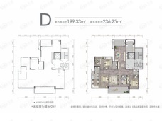 鲁能星城外滩长江序D户型户型图