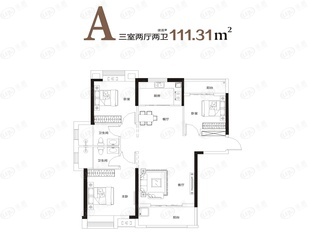 首创天阅一江源A户型户型图