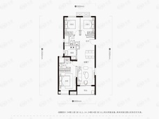 万科公园大道3室2厅2卫户型图