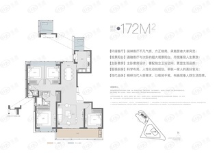 经开绿城·柳岸春晓172平户型户型图