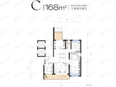 武汉城建·中央雲璟C户型户型图