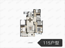 深业龙湾上府3室2厅2卫户型图