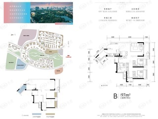 保利阅江台公园悦景高层B户型户型图