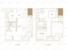 长沙五矿广场63㎡D户型户型图