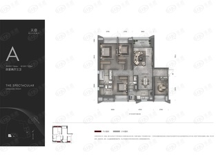 凯德九章天銮A户型户型图