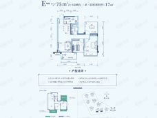 国悦·九曲湾3室2厅1卫户型图