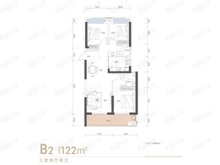 首创天阅一江源B2户型户型图