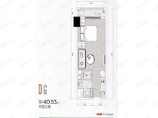 旺德府万象时代1室1厅1卫户型图