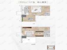 武汉城建融创融遇1室1厅1卫户型图