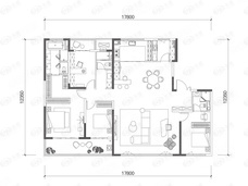 中国铁建西派樘樾4室2厅3卫户型图