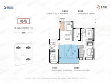 陕建大明府4室2厅3卫户型图