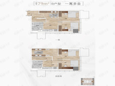 武汉城建融创融遇1室1厅1卫户型图