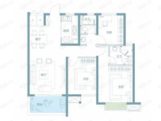 国润月湖郡建面110平户型图