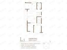 美好长江首玺5号楼L户型户型图