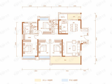 金色溪泉湾169平米户型户型图