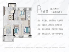 武汉卓越城B户型户型图