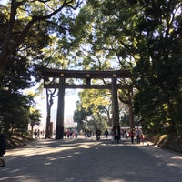 Photo taken at Meiji Jingu Shrine by Sam M. on 2/19/2017