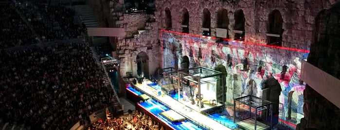 Herod Atticus Odeon is one of Athens, Greece.