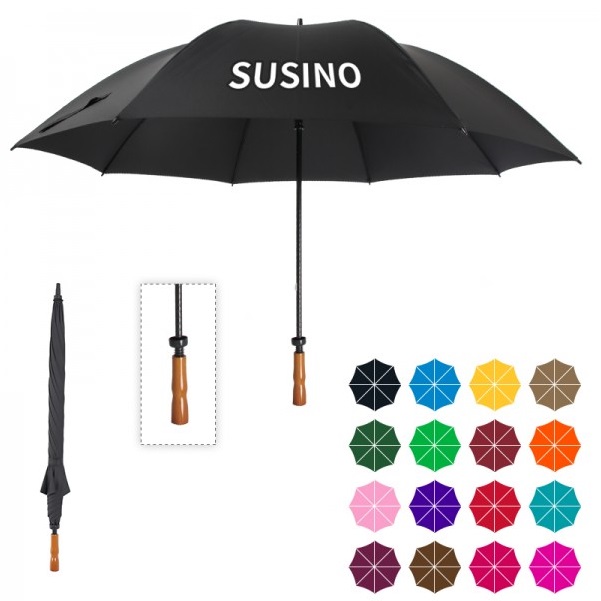 Parapluie de golf double fort de 49 pouces