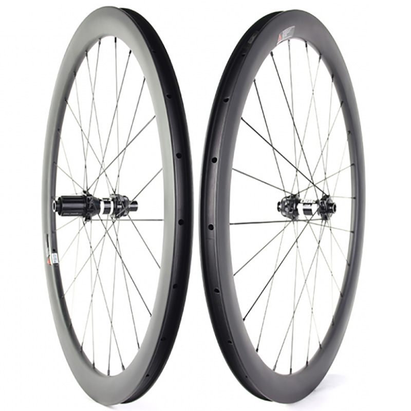 Roues à disque en carbone 700C vélo de route 25mm de large frein à disque pneu en carbone