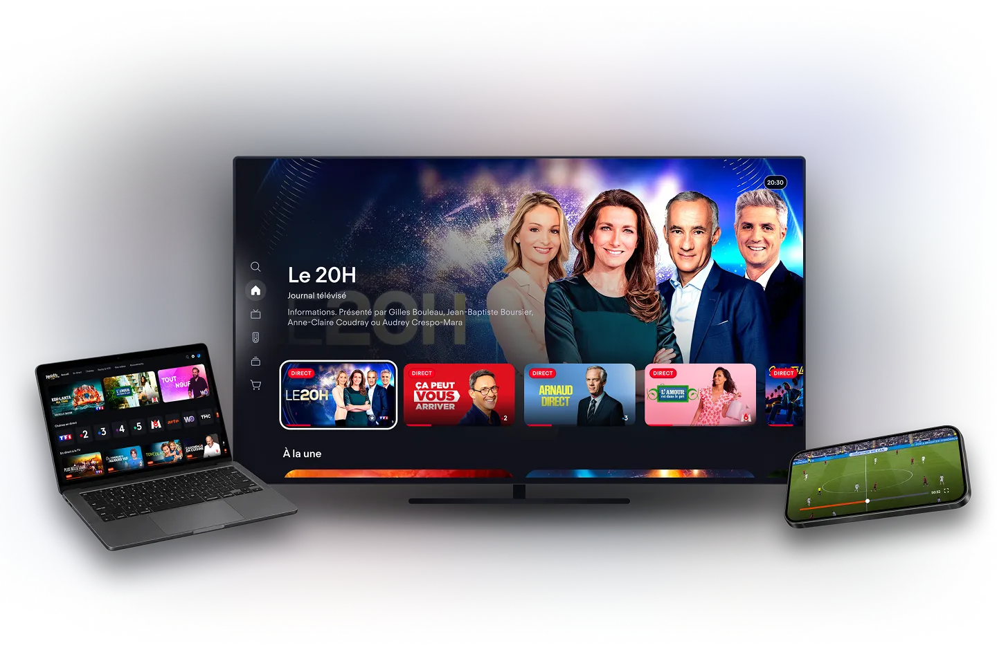 L'application Molotov sur TV, ordinateur, tablette et mobile