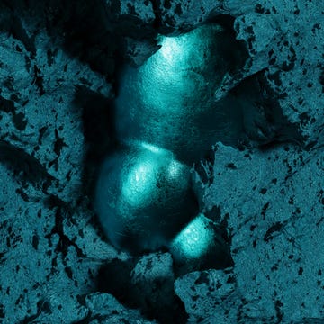 voluminous and bulbous teal color with shadows and highlights