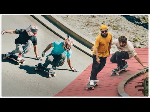 Cruising On Cruisers & Bombing Hills On Race Boards