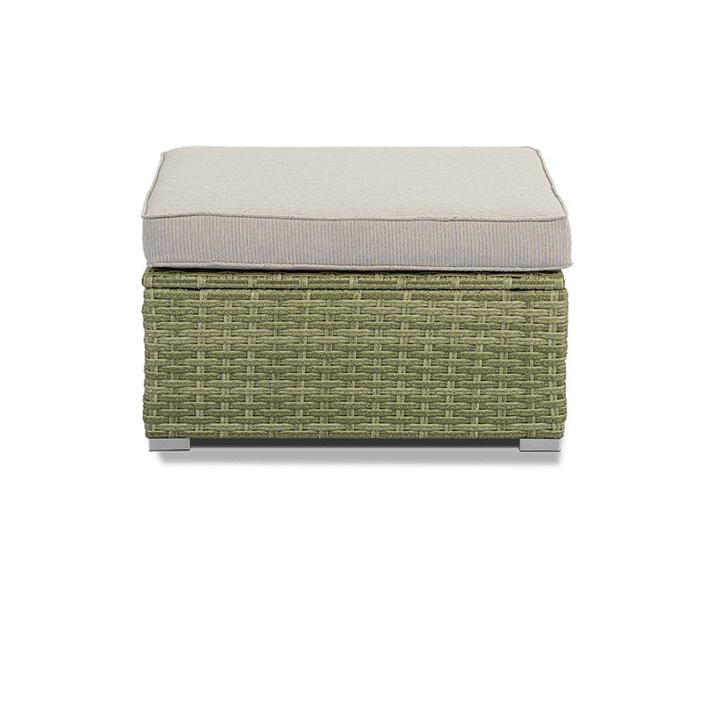 Aurora Wicker Ottoman