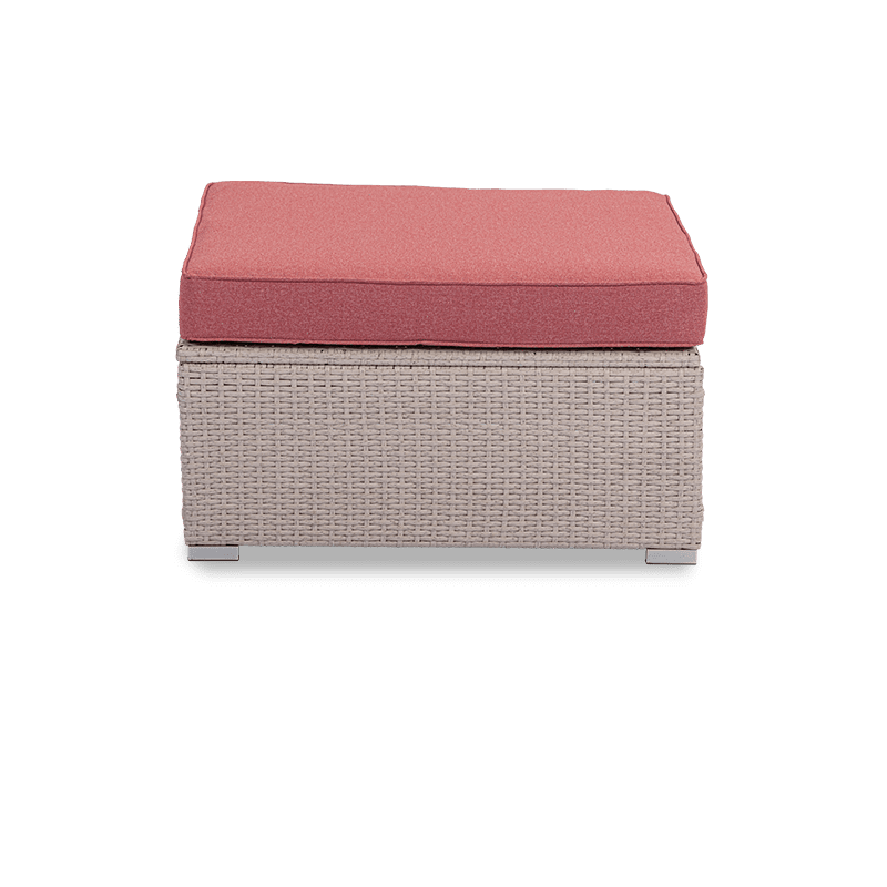 Aurora Wicker Ottoman