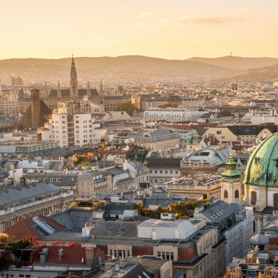 Wien Skyline mit Stephansdom